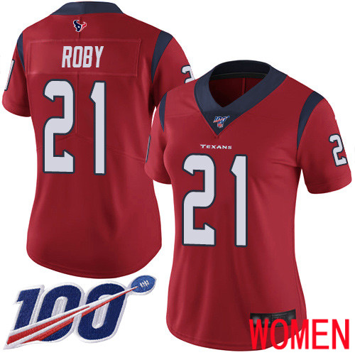 Houston Texans Limited Red Women Bradley Roby Alternate Jersey NFL Football #21 100th Season Vapor Untouchable->youth nfl jersey->Youth Jersey
